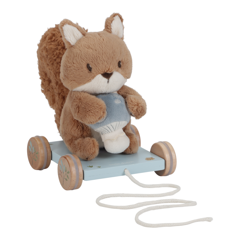 Мека Играчка за Дърпане Катеричка Forest Friends