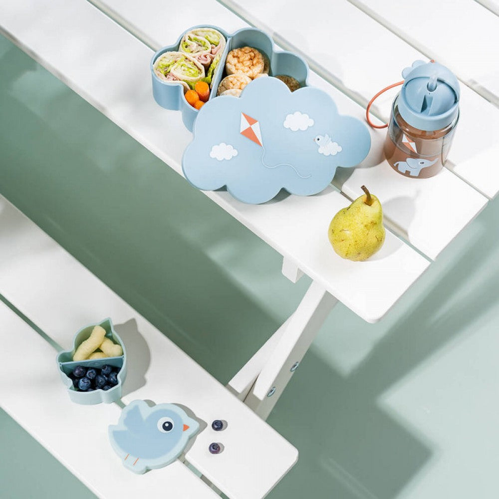 3 в 1 - Кутия за обяд, Кутия за снакс и Бутилка със сламка Playground