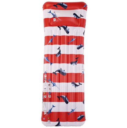 Swim Essentials: Плажен дюшек за деца 6+ години "Red White Whale"