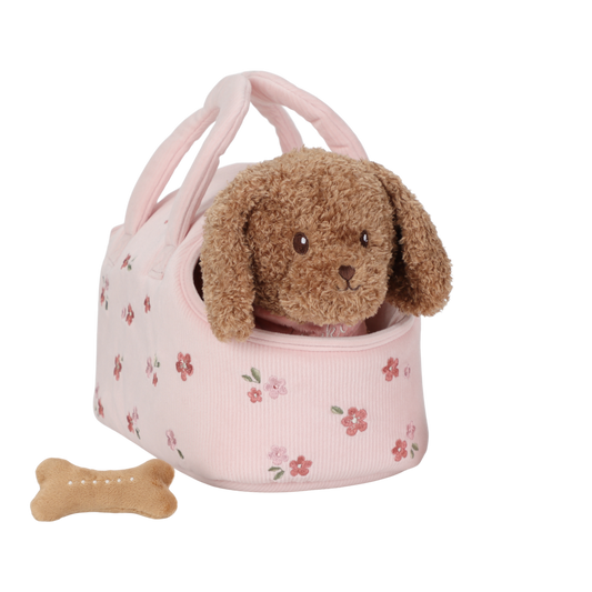 Плюшено куче Джаки в чантичка