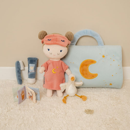 Комплект за игра с кукла Little Dutch Rosa ,  пижамено парти